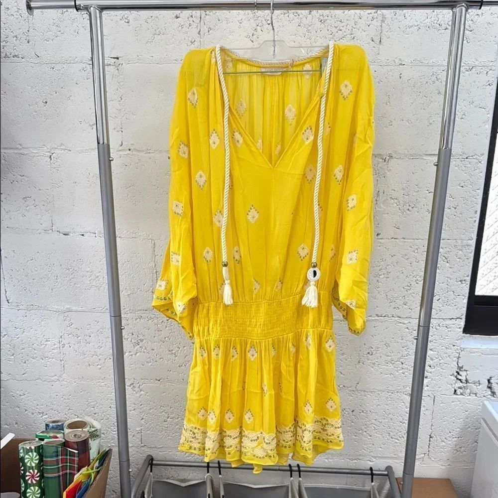 Yellow Bohemian Dress - Ramy Brook - Size XS - NWOT - Cute Summer Dress